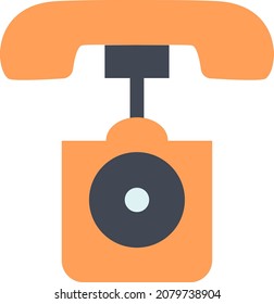 Primer teléfono, ilustración, vector, sobre un fondo blanco.