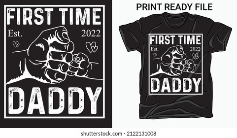 First Time Daddy Est 2022 T Shirt, Father's Day Gift, New Dad T Shirt, New Daddy Shirt