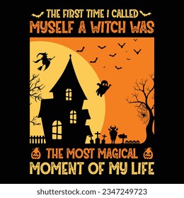 The First time Halloween Tshirt Design