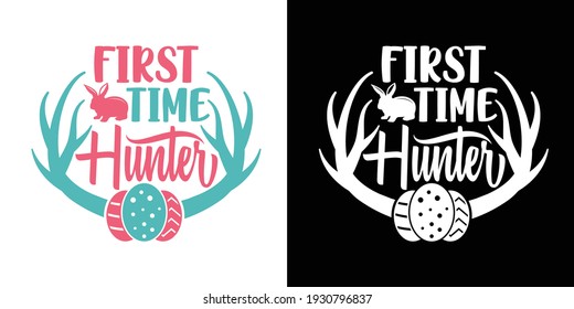 First Time Hunter Printable Vector Illustration