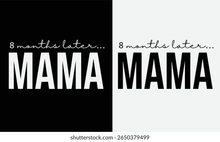 First time said mama and papa design for t shirt and other uses.