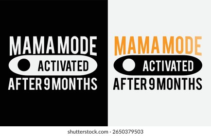 Primeira vez disse que mamãe e papai projetam para camiseta e outros usos.
