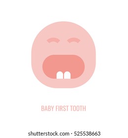 First tooth icon