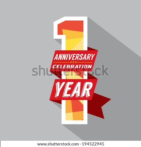 First Year Anniversary Celebration Design