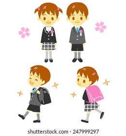 First year elementary school student
