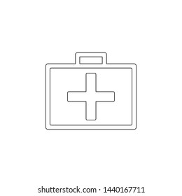 first-aid kit icon. Element of camping for mobile concept and web apps icon. Outline, thin line icon for website design and development, app development