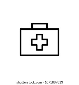 first-aid kit icon. Element of minimalistic icons for mobile concept and web apps. Thin line icon for website design and development, app development on white background
