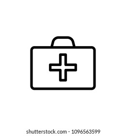 first-aid kit icon. Element of navigation for mobile concept and web apps. Thin line first-aid kit icon can be used for web and mobile on white background