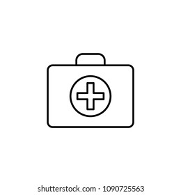 first-aid kit icon. Element of travel icon for mobile concept and web apps. Thin line first-aid kit icon can be used for web and mobile. Premium icon on white background