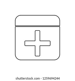 first-aid kit icon. Element of web for mobile concept and web apps icon. Thin line icon for website design and development, app development