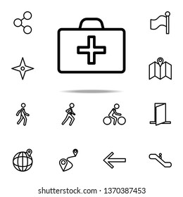 first-aid kit icon. Navigation icons universal set for web and mobile on white background