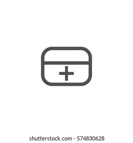 first-aid kit icon. sign design