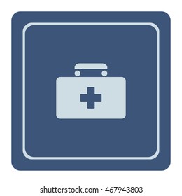 First-aid kit icon, web design