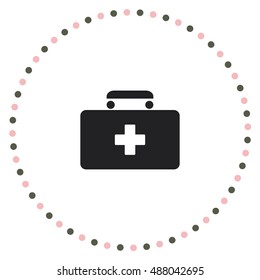 First-aid kit icon, web design