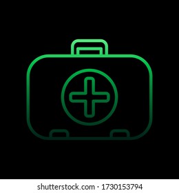 Erste Hilfe Kit Linie Nolan Ikone. Einfache dünne Linie, Umrissvektor für Camping-Icons für ui und ux, Website oder mobile Anwendung
