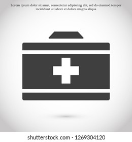 first-aid kit vector icon eps 10