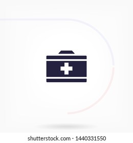 first-aid kit vector icon eps 10 , Lorem ipsum Flat design