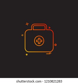 first-aid firstaid medical medicine box icon icon vector desige
