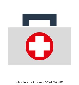 icono del conjunto de kit de primeros auxilios. ilustración plana del conjunto de kit de primeros auxilios - icono vectorial. símbolo del conjunto de kit de primeros auxilios