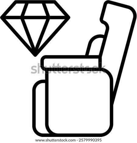 First-class Service icon line vector illustration