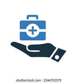 Firstkit, hands, health icon. Editable vector logo.