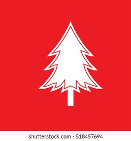 fir-tree Icon Vector Illustration