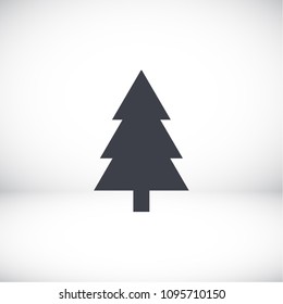 fir-tree . line vector icon