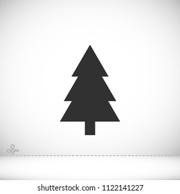fir-tree . line vector icon