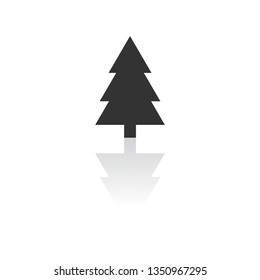 fir-tree . line vector icon