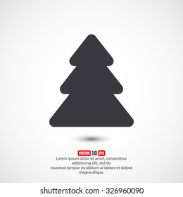 fir-tree . line vector icon