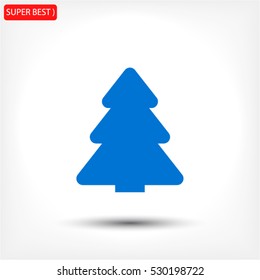 fir-tree . line vector icon
