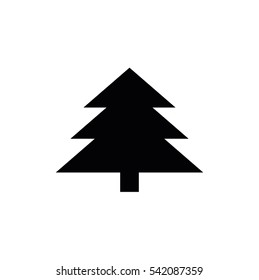 fir-tree . line vector icon
