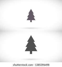 fir-tree . line vector icon . Lorem Ipsum Illustration design