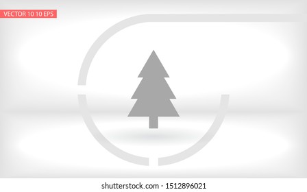 fir-tree . line vector icon . Lorem Ipsum Illustration design