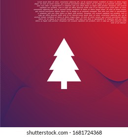 fir-tree . line vector icon . Lorem Ipsum Illustration design