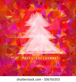 fir-tree of triangles. Vector