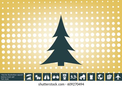 fir-tree vector illustration EPS 10