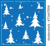fir-trees and snow icon vector eps10