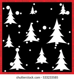 fir-trees and snow icon vector eps10.