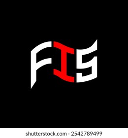 FIS logo design, FIS simple and modern logo. FIS luxurious alphabet design  