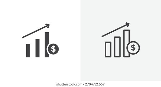 Icono de política fiscal. colección de línea de trazo editable y estilos planos sólidos.