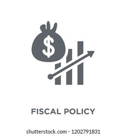 Fiscal policy icon. Fiscal policy design concept from Fiscal policy collection. Simple element vector illustration on white background.