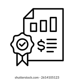Fiscal Policy Icon Element for Design