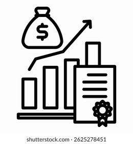 Elemento De Ícone De Política Fiscal Para Design