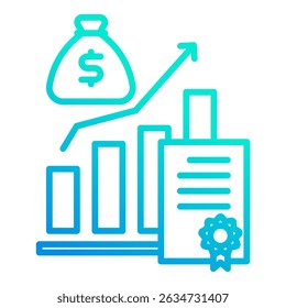 Fiscal Policy Icon Element For Design