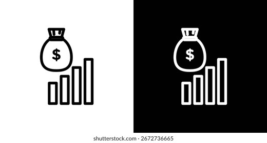 Icono de política fiscal elemento gráfico Ilustración Diseño de Plantilla