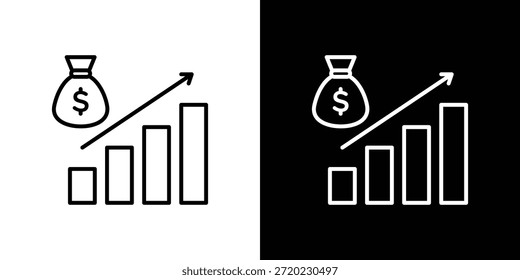 Fiscal policy icon logo element. Vector illustration. EPS10