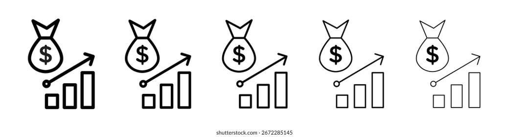 Icono de política fiscal para el concepto móvil y el Diseño web.