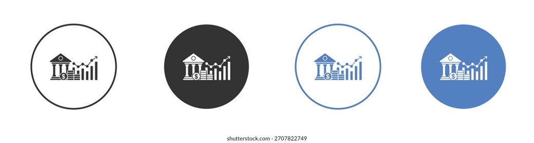 Fiscal policy icon vector art illustration. for mobile concept and web designs