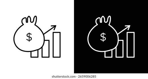 Ícono de la política fiscal en el Vector. Logotipo